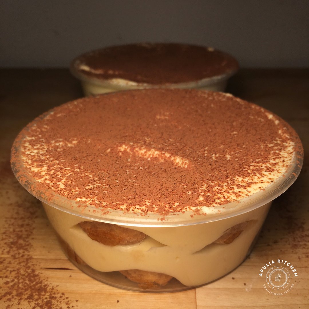 apuliakitchen's tweet photo. Tiramisù: Classic loved Italian dessert made with mascarpone cheese, espresso coffee, free range eggs and savoiardi biscuits. 4 portions £13 or 2 portions £7  #stgeorgebristol #bs5 #italianfoodbristol #takeawaybristol #bristolfood #staylocal #tiramisu https://t.co/yLNtnnu9p5
