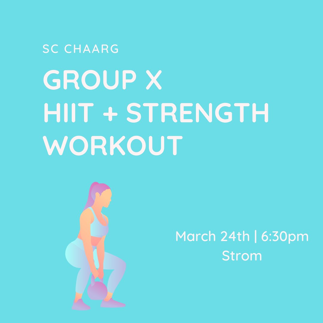 SC_CHAARG's tweet photo. Join us at Strom tomorrow night for a HIIT + Strength workout!! #scchaarg https://t.co/Yw0TzkGiY8