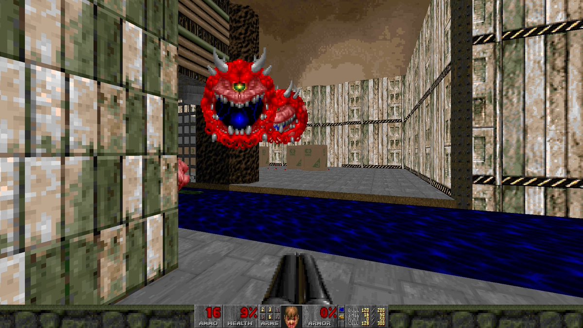 LeonGrichmann's tweet photo. I was making a final edit, and this awesome freeze frame came up. Smile for the camera!

#DOOM https://t.co/v0xjw4b5e3