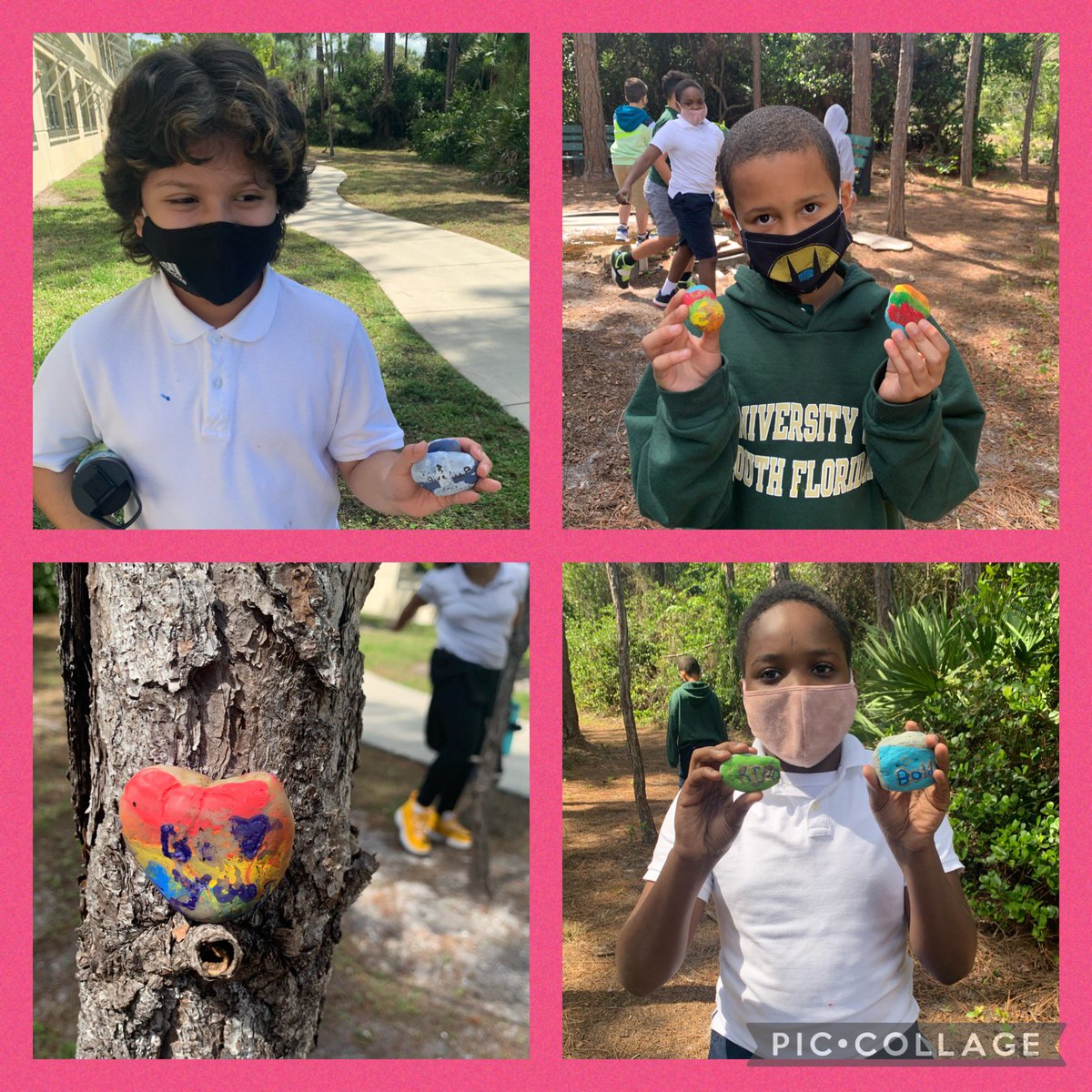CayCat724's tweet photo. We spread KINDNESS around the school with our Positive Painted Rocks! #kindnessweek @AP_Pine_Jog @PineJogES https://t.co/oQn0WGY3mJ