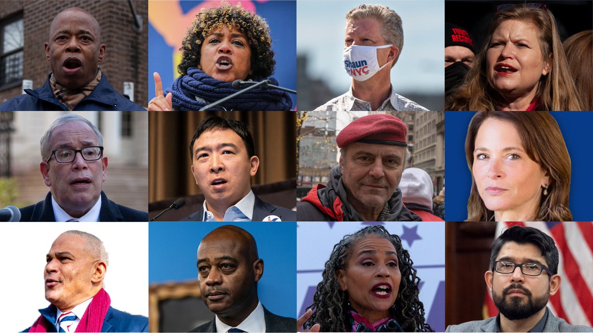 THECITYNY's tweet photo. Which Mayoral Candidates Agree with You? Here’s Why We Made a Tool That Tells You https://t.co/5fVkb5MstT https://t.co/mCHFqPnMwK