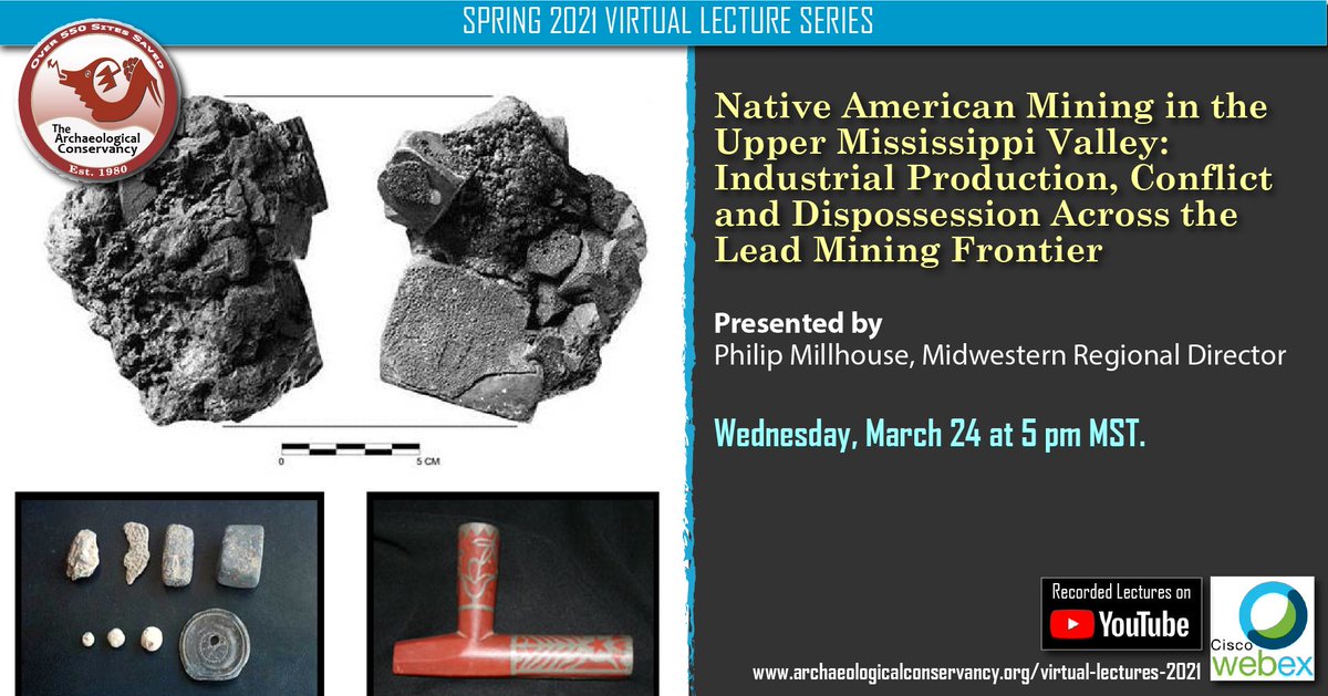 tac_org's tweet image. Join us for our next Virtual Lecture tomorrow evening at 5 pm MST.  Find our more here: archaeologicalconservancy.org/virtual-lectur…

#VirtualLectures #TheArchaeologicalConservancy
