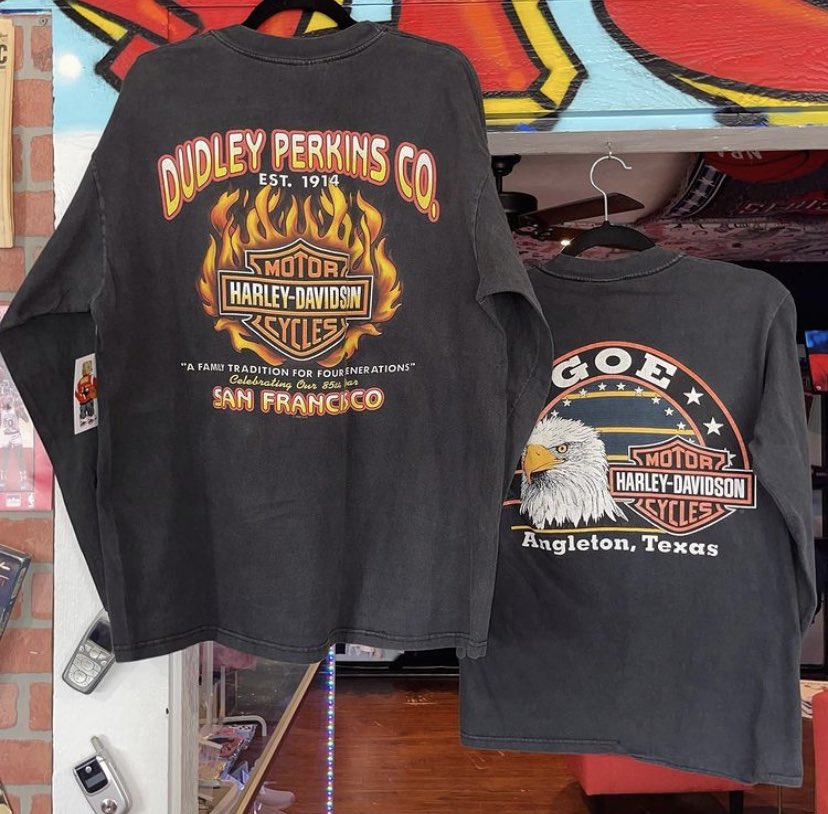 1998 Harley Davidson Longsleeve Shirts / Size XL &amp; Small / Price $45