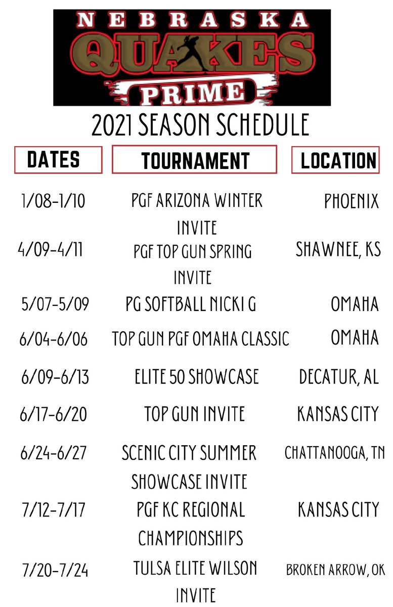 NEQuakesPechar's tweet photo. 2021 season coming at ya...❤️🥎🖤
📺 https://t.co/b1ZqGL3oqA
📊 https://t.co/DgOfIPCcNn https://t.co/D8tDNdzScW