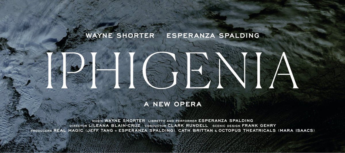 . <a href="/iphigeniaopera/">Iphigenia Opera</a> is a collaborative vision between luminaries <a href="/Wayne_Shorter/">Wayne Shorter</a> and <a href="/EspeSpalding/">esperanza spalding</a>. Currently aimed at its final development workshop, premiere, and imminent tour, Iphigenia gratefully asks for your support. igg.me/at/iphigenia