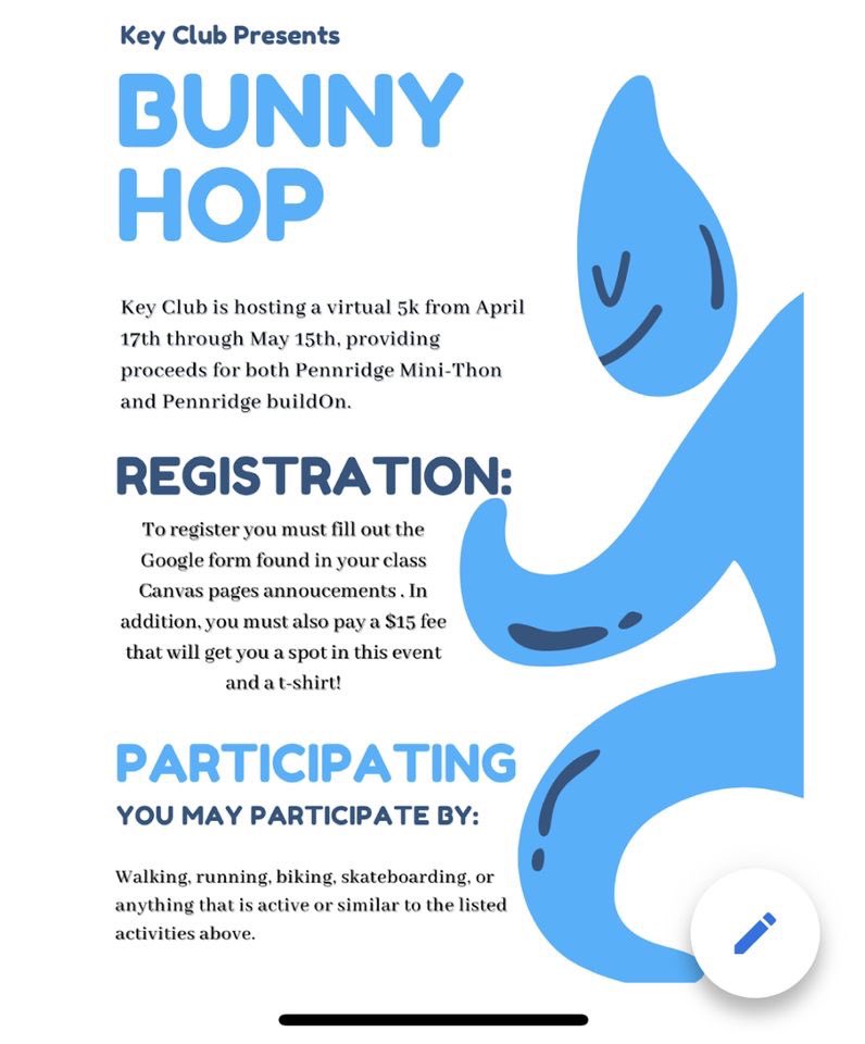 PHSmthon's tweet photo. Sign up for a virtual 5k to help Mini-THON and buildON! $15 to sign up and includes a t-shirt💛 Thank you for your support 💠😊

⬇️Link to register⬇️
https://t.co/I3RfJCNluH https://t.co/vZzqMCLROp