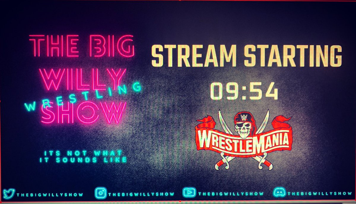 thebigwillyshow's tweet photo. We are ready and waiting to bring you guys our live reaction stream of wrestlemania 37 on Saturday 10th April and Sunday 11th April. Who else can’t wait? #wwe #wweraw #wwcommunity #wwesmackdown #wweuniverse #wwenxt #twitch #twitchstreamer #twitchtv #twitchstream https://t.co/SeHOeKl8D7