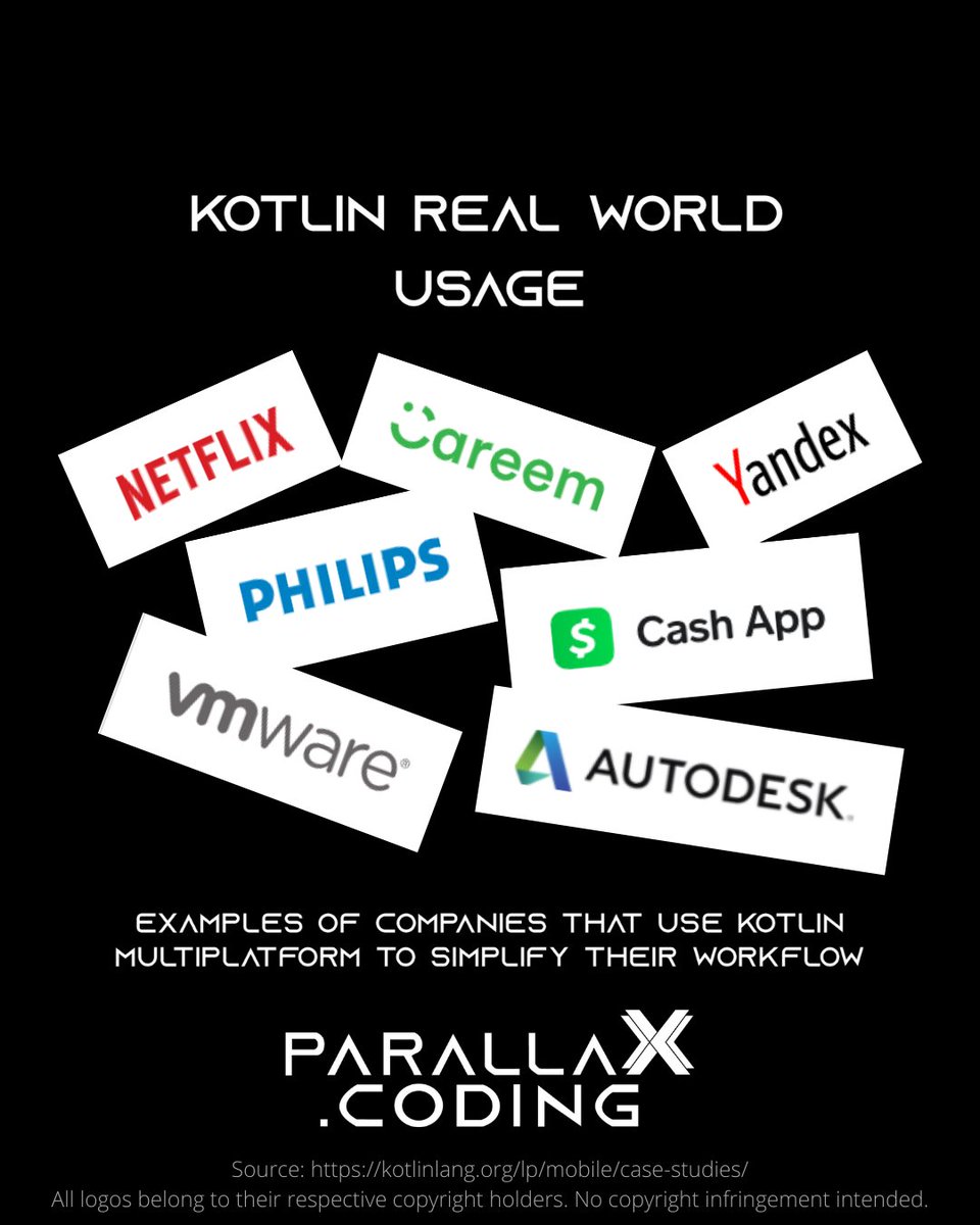 parallaXcoding's tweet image. Companies are slowly moving their mobile workflows over to Kotlin Multiplatform to save development time & money | #app #mobile #softwaredeveloper #coding #android #ios #dev #developer #programming #programmer #code #kotlin #java #100DaysOfCode #software #learntocode