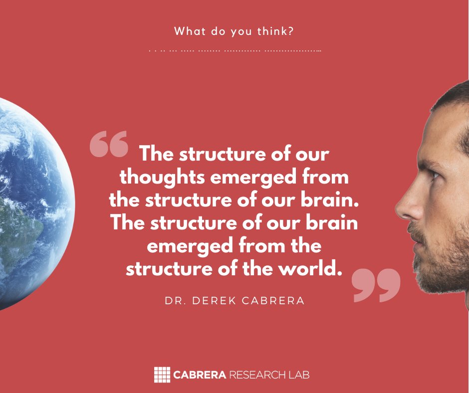 cabrerapodcast's tweet photo. #systemsthinkingdaily #systemsthinking #structure #cognition #cognitivestructure #science #thinking https://t.co/8eVks1u7g5