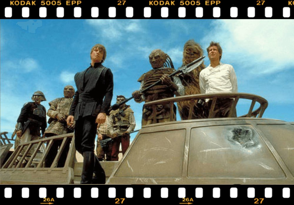Lando Calrissian (Billy Dee Williams), Luke Skywalker (Mark Hamill), Chewbacca (Peter Mayhew) & Han Solo (Harrison Ford)... #StarWars https://t.co/Cie4ys2GZh