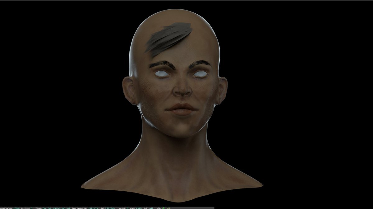 Tabz_Design's tweet photo. Finished texturing in substance painter. learning how to use the c4d hair system. learning a lot from this process.
@Substance3D
#C4D #MAXON #sculpting #pratice #digitalsculpt #motiondesign #design #Motioncommunity #mgcollective #3d #digitalartist #SubstancePainter https://t.co/eM5IABqqNL