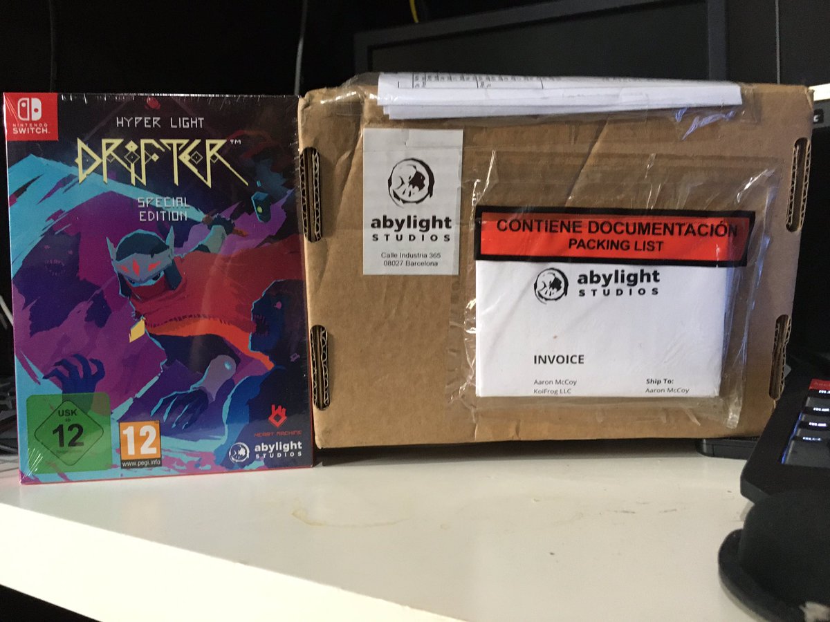 RememberTuvix's tweet photo. Gear is here; I’m ready for Judgement. Finishing the no upgrades full wallet run tonight. After that, I’ll be streaming a NG+ No shop full wallet no damage run. I think it’ll take around 173 tries. #hyperlightdrifter #NintendoSwitch https://t.co/SfSMeBjlHA