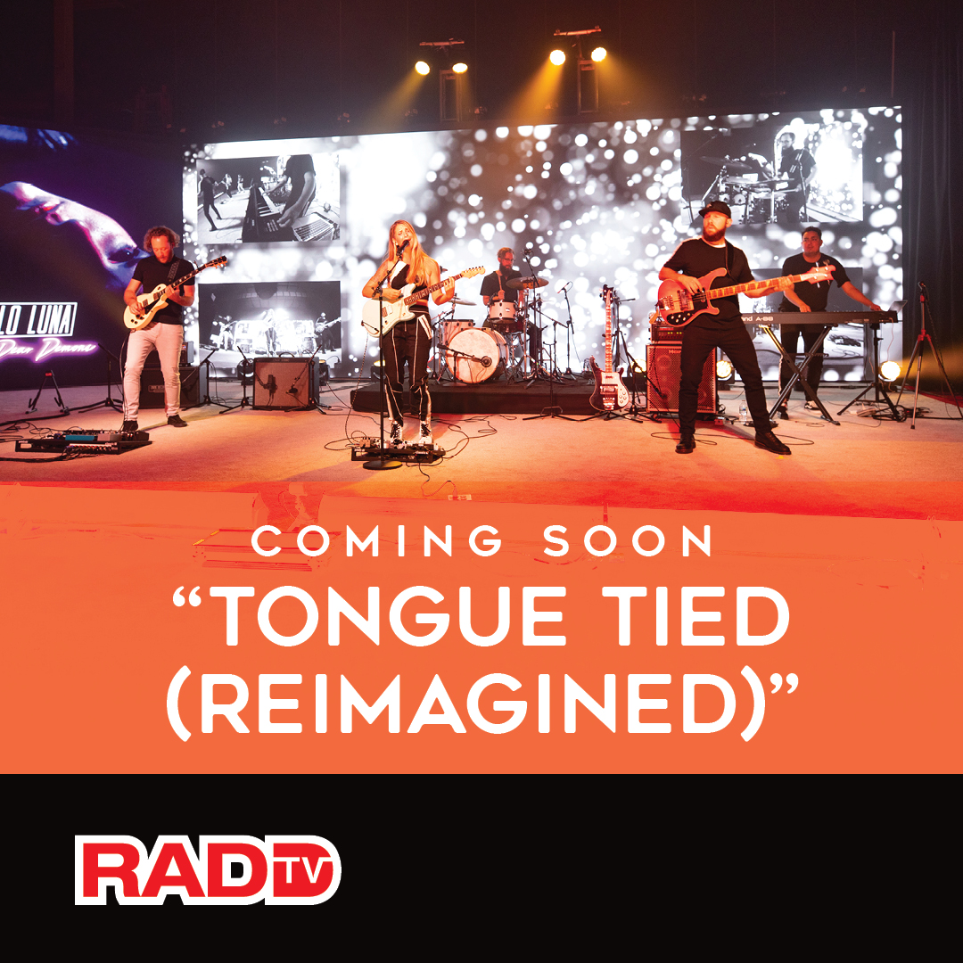 RADDOhio's tweet photo. the #RADDTV exclusive performance of “tongue tied (reimagined)” by @hellolunaband is coming soon! tongue tied, slurring your words, stumbling over your sentences...whatever you want to call it, just be sure to call a rideshare.

#raddsquad https://t.co/yFv6PeXj4i