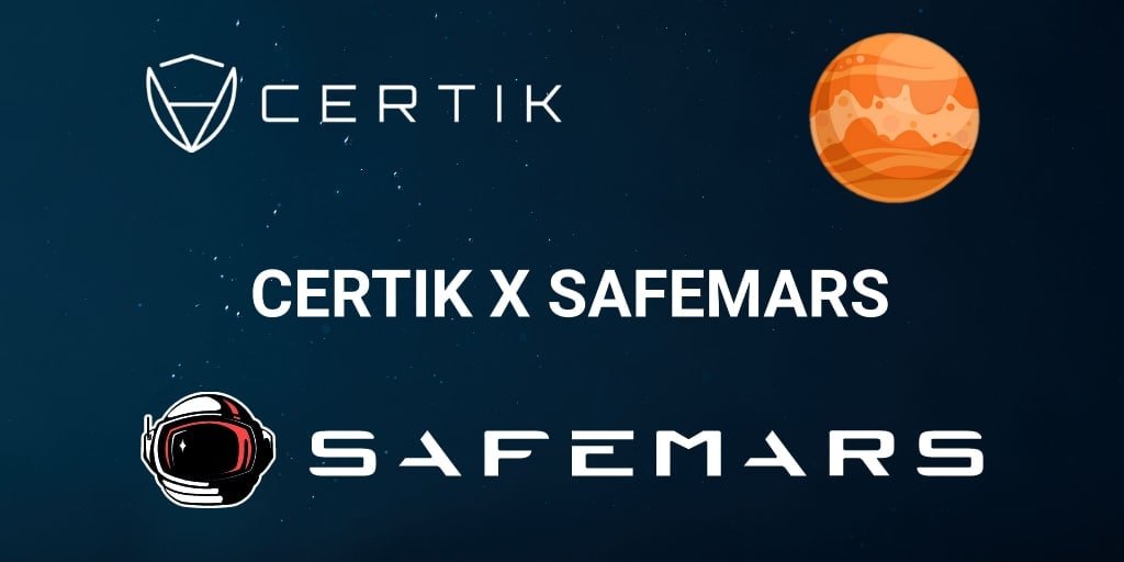 SafeMars (@safemartians) on Twitter photo We're proud to announce that we're working with <a href="/certikorg/">CertiK Old Account</a> on assuring everyone that our #safemars contract is safe! Stay tuned for updates.
#Safemars #BSC We're proud to announce that we're working with <a href="/certikorg/">CertiK Old Account</a> on assuring everyone that our #safemars contract is safe! Stay tuned for updates.
#Safemars #BSC