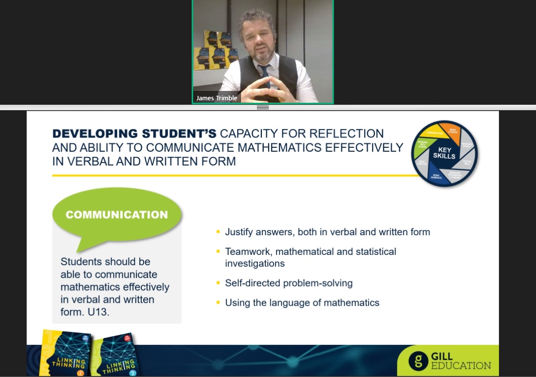 GillEducation's tweet photo. Inspirational and practical presentation from @trimblejames242 at our #JCMaths webinar this evening. Great turnout as well, despite the weather...😉! #LoveWebinars #spirallearning @imtanational https://t.co/WG2eGGhXKw