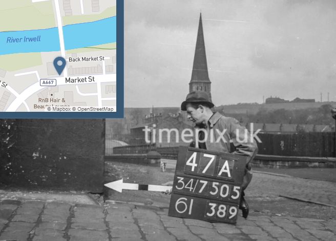 Timepixuk's tweet photo. RIGHT A BIT! Sometimes you just need a π€£ from the past. @ordnancesurvey map making is all about lining things up, so the opportunity to give his assistant a pointy hat must have been irresistible to the π· surveyor in 1948 #Stoneclough #Kearsley πhttps://t.co/kqxeP64l17 #1940s https://t.co/VtGe8CmQ7r