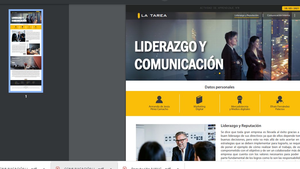Efpalacios's tweet photo. Para todo docente recibir trabajos como éste que presenta @ArmandoPercam es motivo de agradecimiento por la calidad en su formato y el contenido. #Liderazgo y #Comunicacion. Alumnos que se distinguen por su talento. @RedUNID #Maestría en #Mercadotecnia. Gracias Armando. https://t.co/nm5AzP5dsf