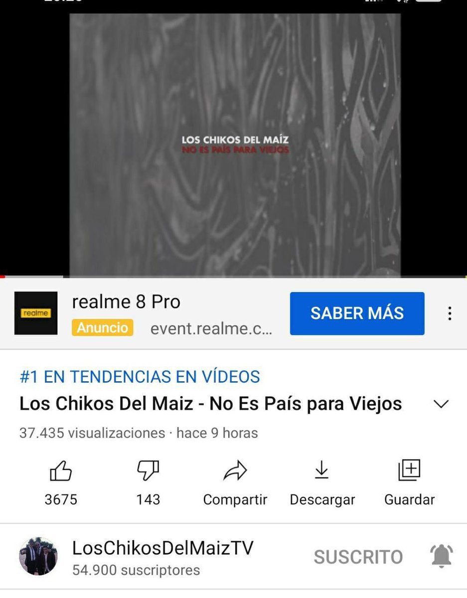 Nº1 en tendencias de Youtube. 

😊😊😊😊😊😊😊😎🌽✊🏻