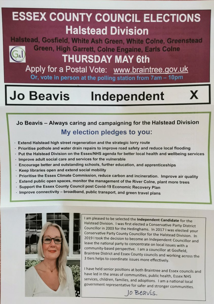 JoBeavis's tweet photo. 🟡Turning the #HalsteadDivision #Independent Election Campaign yellow today.
Thank you so much for all of your support on the doorstep
#Halstead
#Gosfield
#Whiteashgreen
#GreensteadGreen
#Highgarett
#Earlscolne
#Whitecolne
#ColneEngaine https://t.co/WsLn5qgZGs