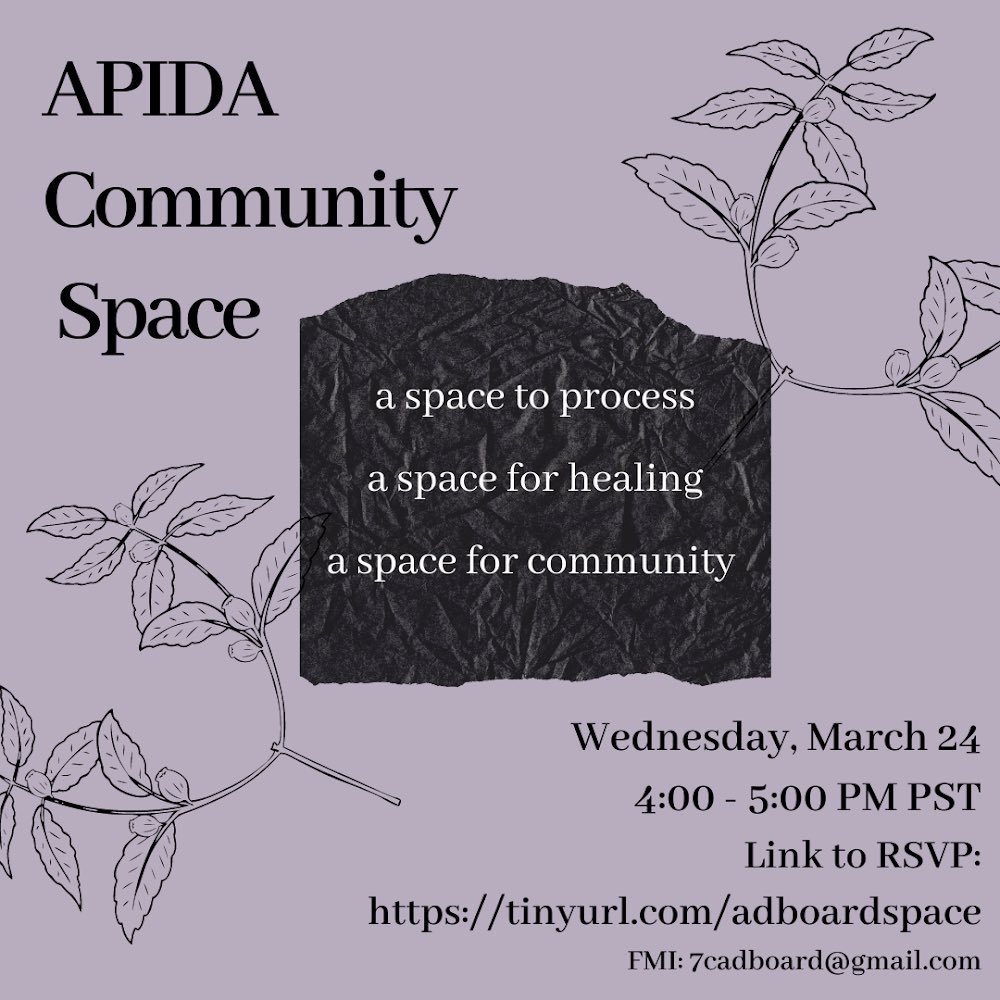HMC_OID's tweet photo. APIDA Community Space @ 4pm pt. RSVP @ https://t.co/FtxHjJ3hw5 https://t.co/lZDzYx9JH2