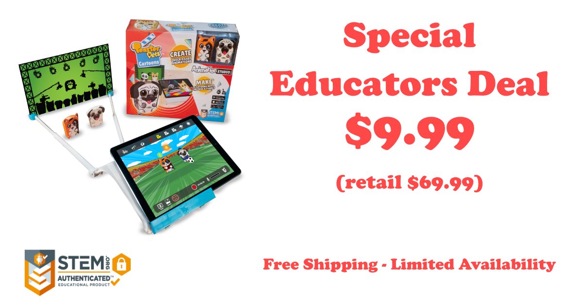 toasterpets's tweet photo. For limited time #Teachers can get Toaster Pets Cartoons for just $9.99 - Free Shipping 
https://t.co/JgG1uh865T 

#STEM #STEMeducation #teacher https://t.co/h8813rK06J
