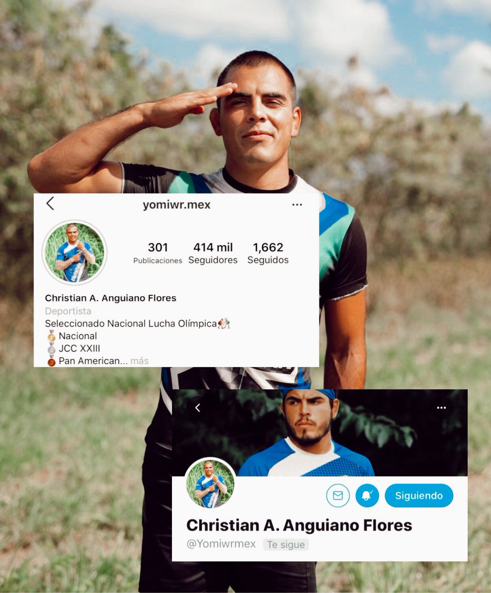 ¿Ya siguen a Christian en sus redes sociales?🤼‍♂️
IG: instagram.com/yomiwr.mex?igs…
TW: <a href="/Yomiwrmex/">Christian A. Anguiano Flores</a>