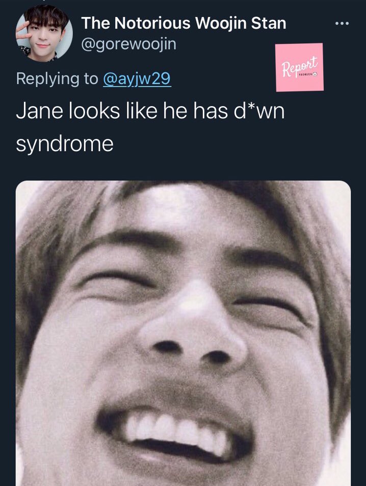 reportseokjin's tweet photo. TW // Ableism

REPORT AND BLOCK

DON’T ENGAGE! 

> https://t.co/g2koa4nxDF https://t.co/W6pIY3cPv2