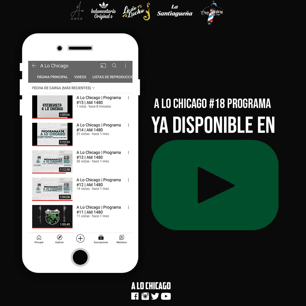 A_Lo_Chicago's tweet photo. #ALoChicago / #Programa18
En nuestro YouTube ya se encuentra nuestro último programa. 120 minutos a pura pasión. https://t.co/saDtmFB5au