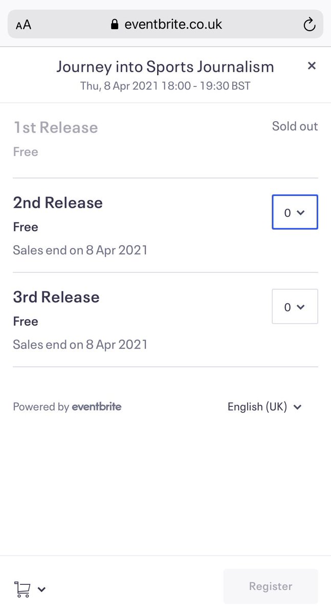 youngpro_group's tweet photo. Our first release of tickets are now sold out! 
To secure your free ticket click the link below #weallmakethegame #youngprogroup #sports #journalist 

https://t.co/ojNFc47CtB https://t.co/iKuZB0zZNd
