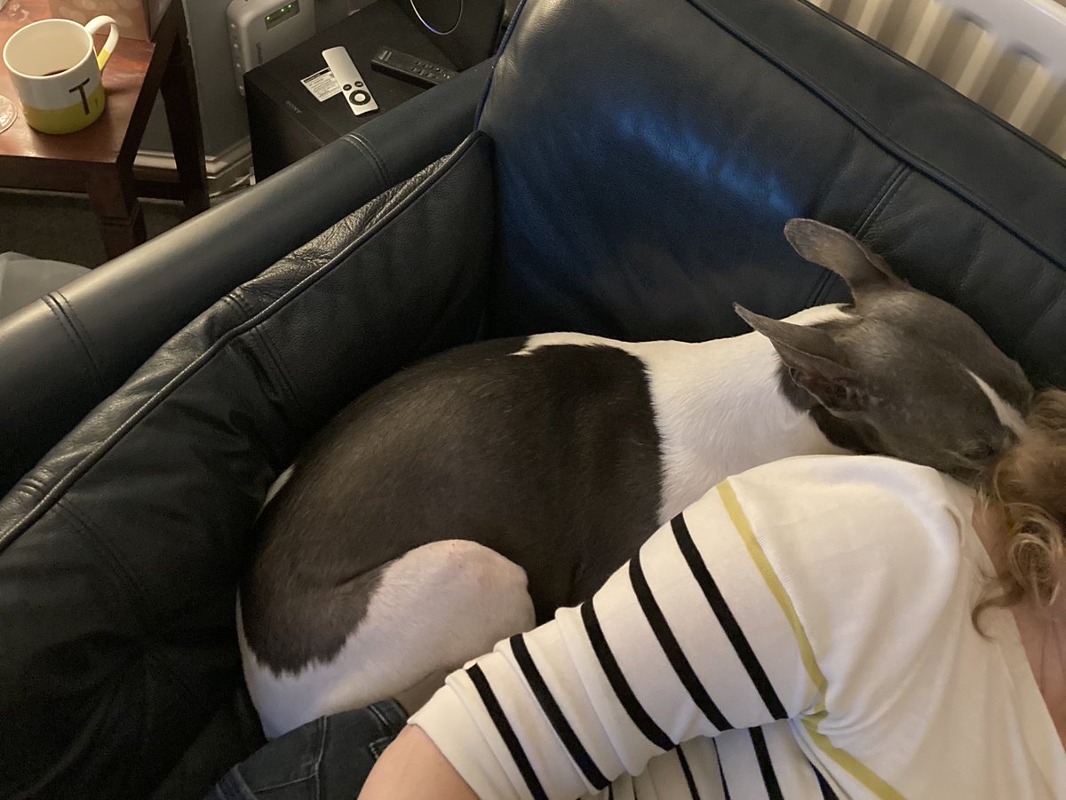 Heavy breathing in my mum’s ear, squeezed on the end of the sofa and sulking cos dad wouldn’t move (I prefer it when he works a night shift) 😩🙄