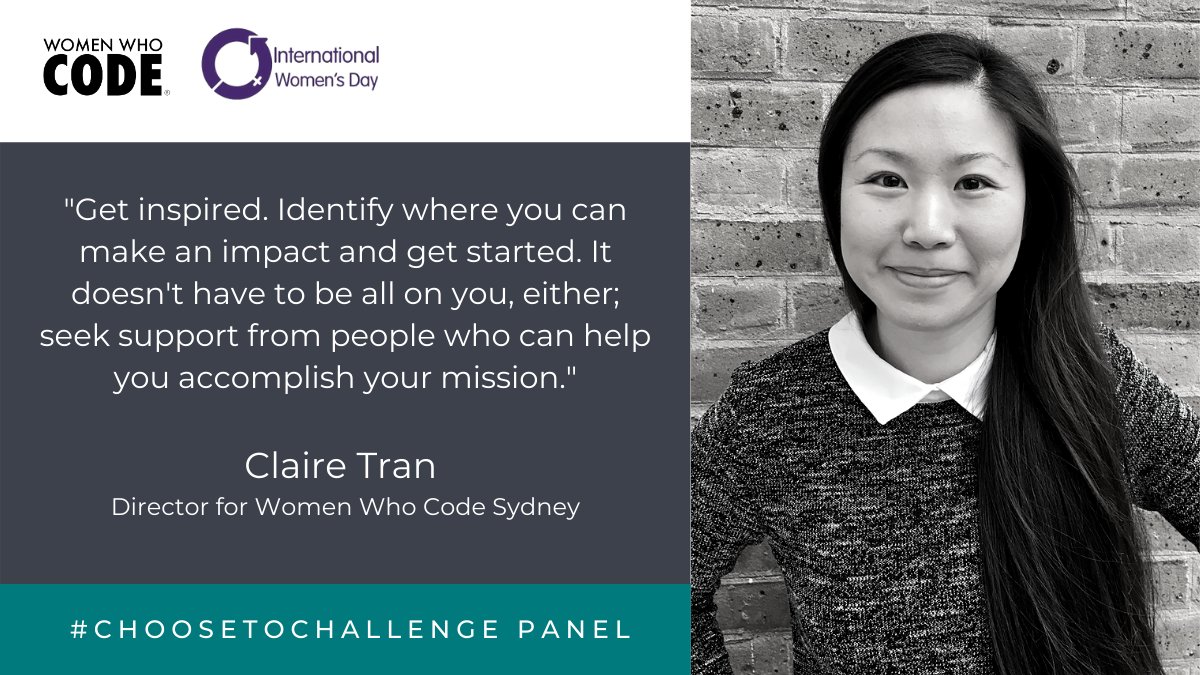WomenWhoCode's tweet photo. 💪🏽Learn tangible actions for challenging gender bias and inequality in the tech industry from our panel conversation featuring speakers from #WWCode, @Zip_AU and @ShopQuadpay
Watch now → https://t.co/TAoFoQLu0B
#ChooseToChallenge #IWD #WomensHistoryMonth @clairettran https://t.co/EG8ogk44VO