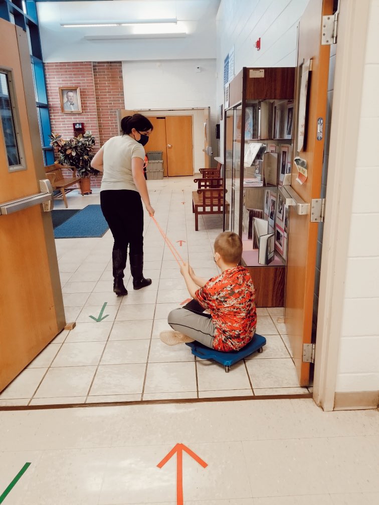 MsMcAndreww's tweet photo. It’s always a good day for sensory! We love transitioning with the scooter! #OakPark #transitiontuesday https://t.co/BnYcGBOLht
