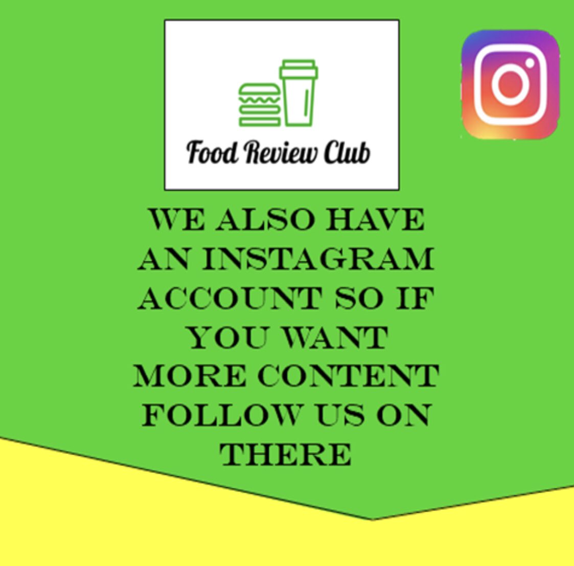 Go follow our Instagram account as well for more content,news and updates! #food #Instagram #foodreview