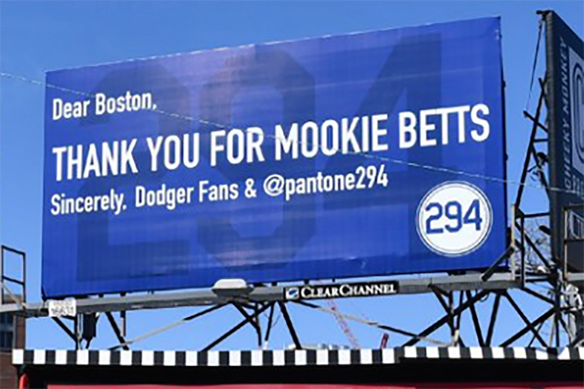 This Mookie Betts sign almost makes you feel bad for the Red Sox