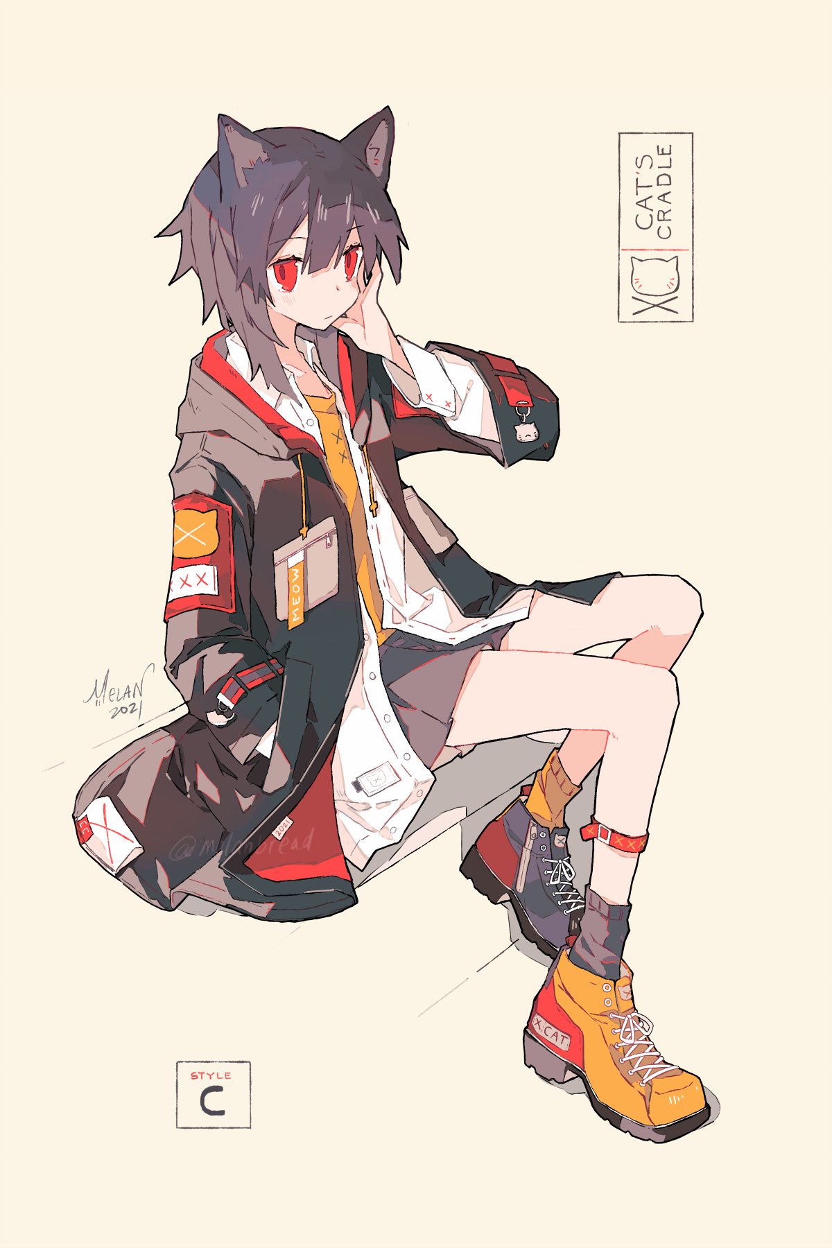 Cat top themed outfits