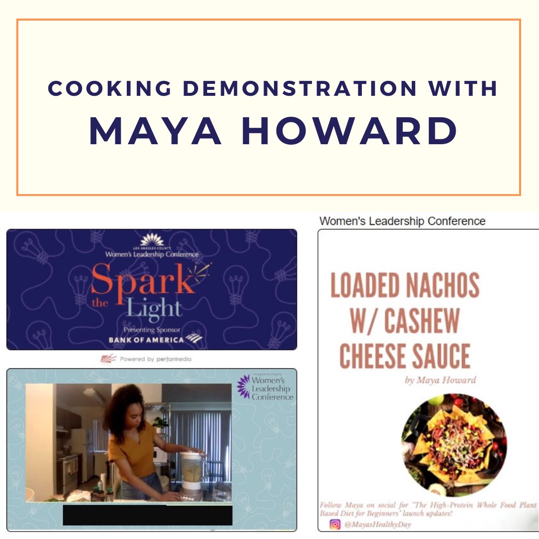 scheng_LACoDPW's tweet photo. Loved this live demonstration @MayasHealthyDay! Thank you for sharing the importance of having a #soulfoodsunday! #lacwlc2021 #SparktheLight https://t.co/l3log5EXe0