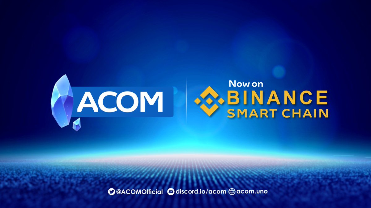acom_one's tweet photo. Take advantage of the current price of $ACOM and bag some $ACOM $BSC from $Julswap.
https://t.co/xeLmiHcoS8

#BSC #ACOM #ETH https://t.co/ktsCPFsFXm