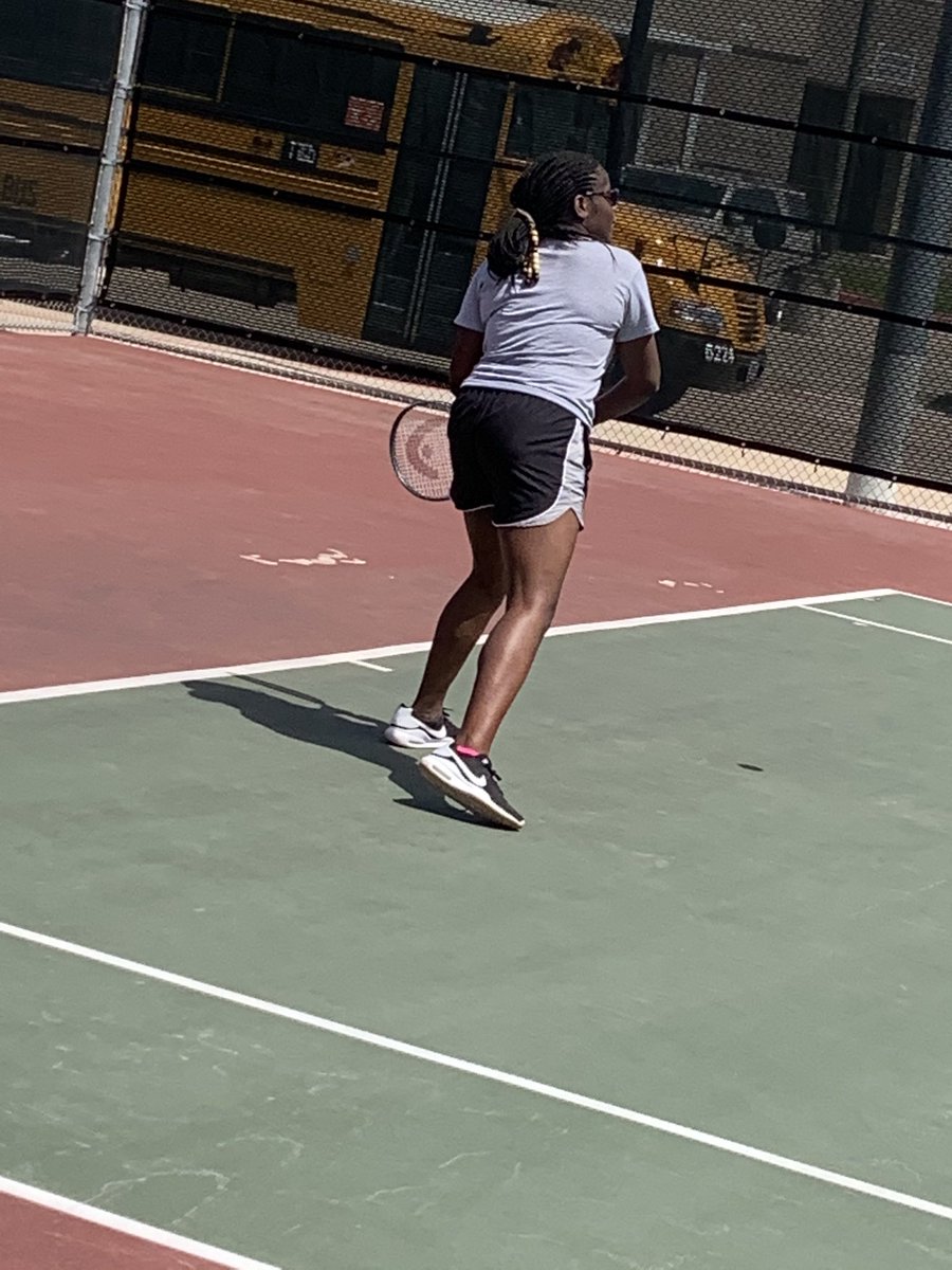 Matilda started as my tennis manager when she didn’t make the basketball team. She has worked so hard and her only goal was to get a medal this year- here is your B girls consolation winner!!! <a href="/THS_Tigers/">Travis High School</a> <a href="/TravisTennis/">TravisHS Tennis</a> #HardWorkPaysOff