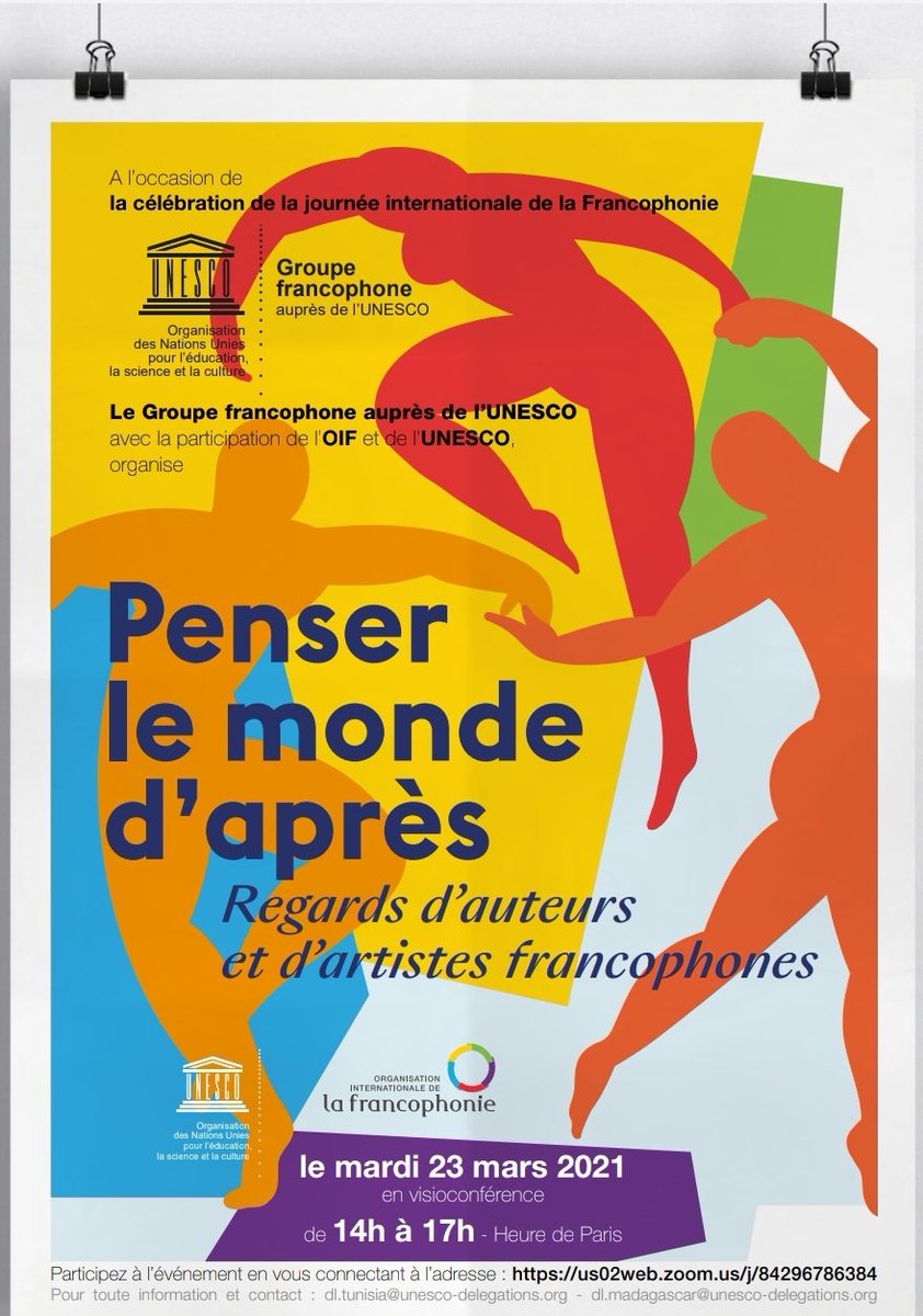 TunisieUnesco's tweet photo. #Azzafilali et #Fouziazouari ont brillament représenté la Tunisie à la discussion #Penser_le_monde_daprès
#Unesco #oifrancophonie @TunisieUnesco @gafunesco https://t.co/99ohIf0wlH