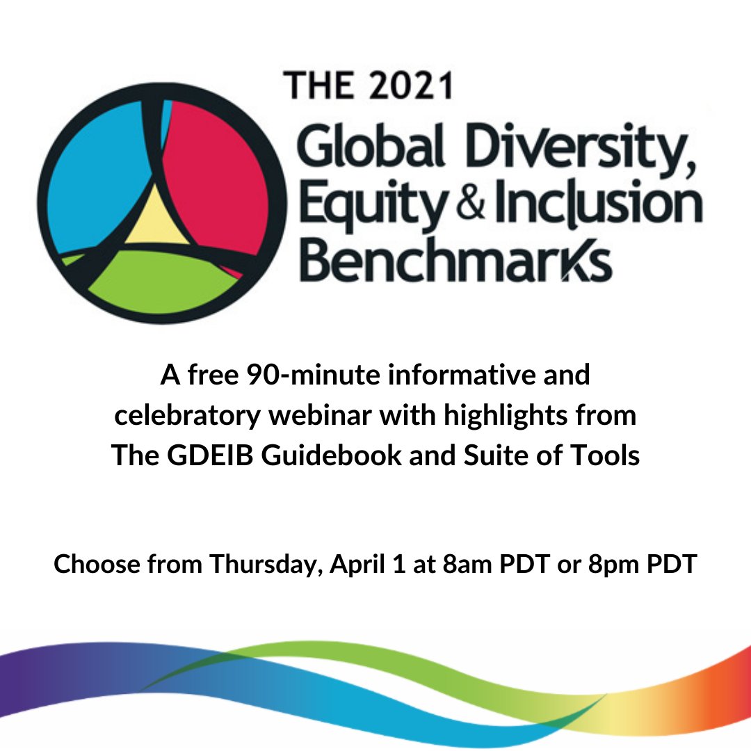 TheWintersGroup's tweet photo. Join @TheCentreSocial 's premiere launch event ➡️The 2021 Global Diversity, Equity &amp; Inclusion Benchmarks

A free 90-min webinar w/ highlights of The GDEIB Guidebook &amp; Suite of Tools! Limited # of spots. Sign up now for April 1 at https://t.co/KTX3i1z3I9

#DiversityAndInclusion https://t.co/Q9IybTgiNi