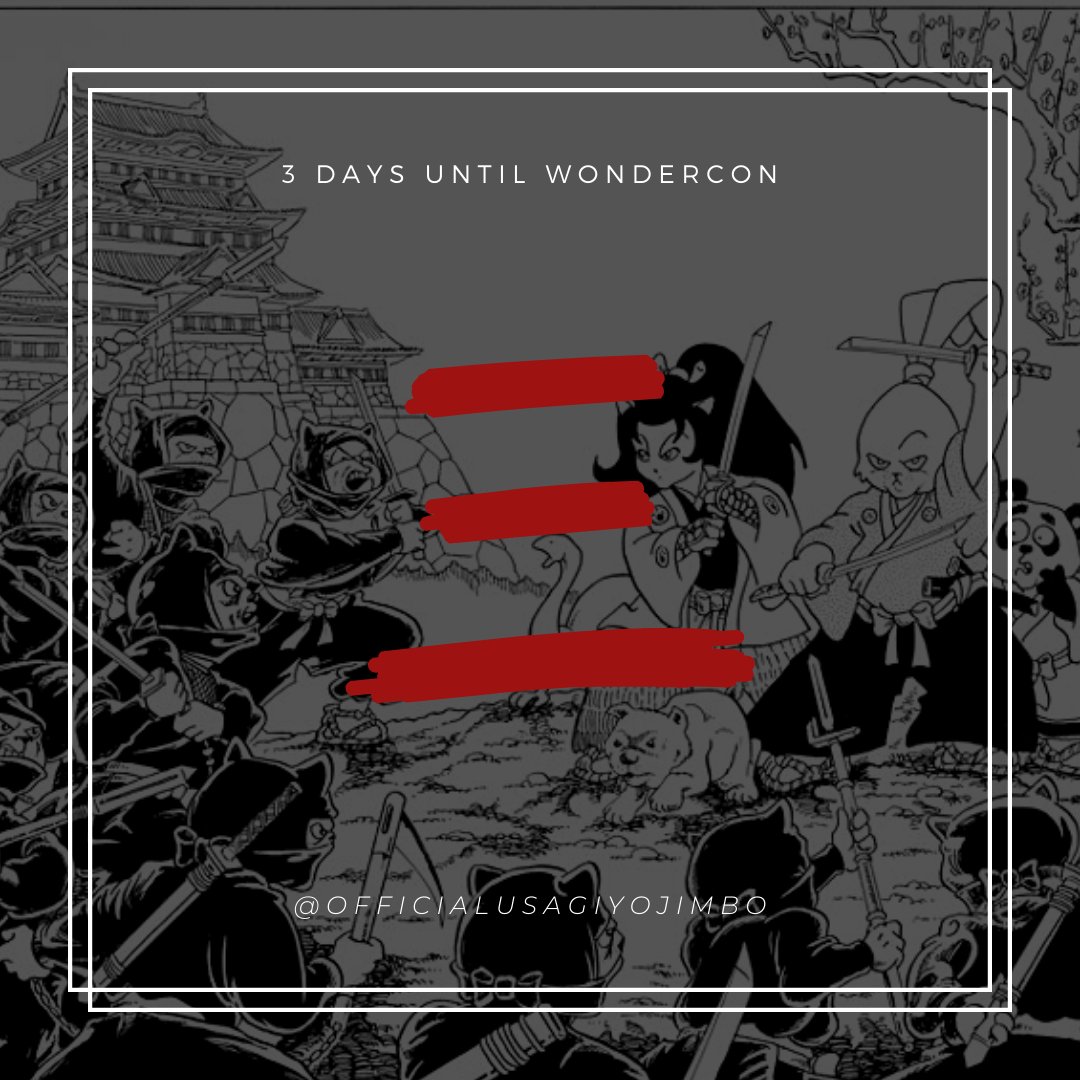 In 3 days, we'll be announcing some exciting new products on stansakai.com. 😀 Be sure to follow @officialusagiyojimbo on Facebook and Instagram to find our more information! #WCA2021 #WonderCon