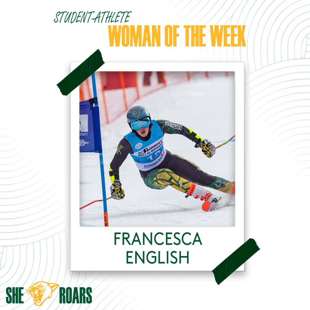 WOW 🔊 Francesca English!

From Olympic Valley, California, Francesca is a senior exercise science major on the Alpine Ski team!