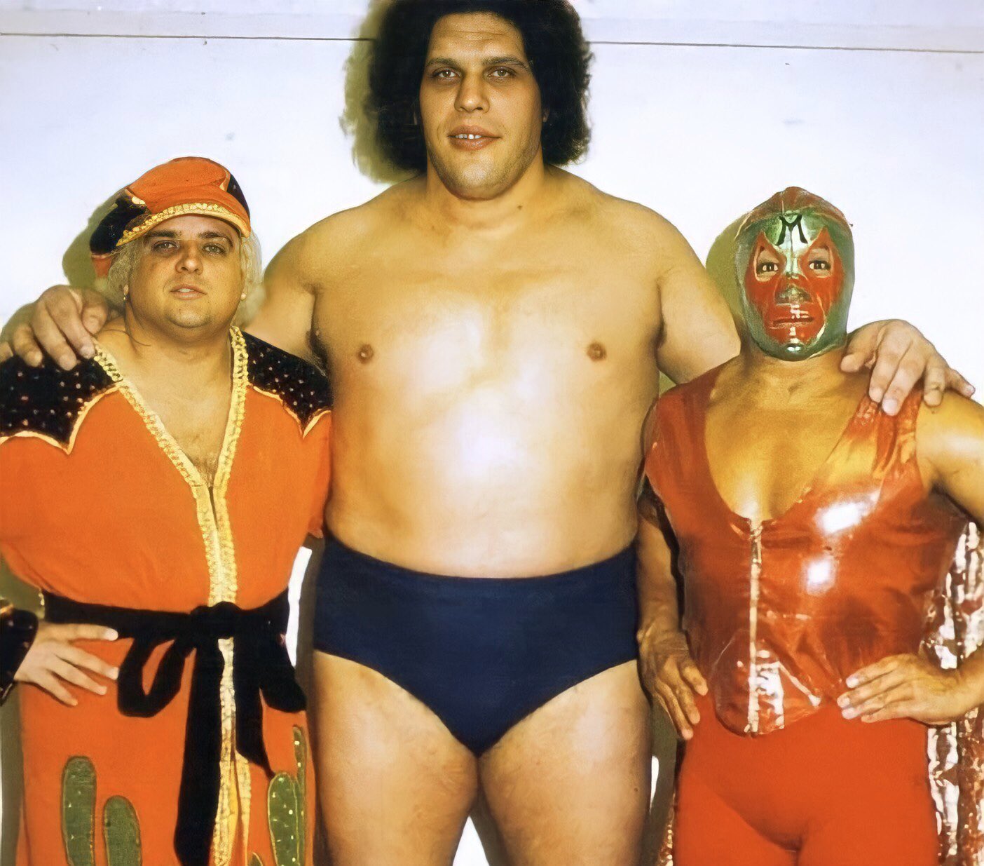 Vintage Puroresu プロレス Three Of The Most Popular International Stars Of All Time Dusty Rhodes Andre The Giant Amp Mil Mascaras ダスティ ローデス アンドレ ザ ジャイアント ミル マスカラス Njpw Ajpw Wwe Nwa Luchalibre