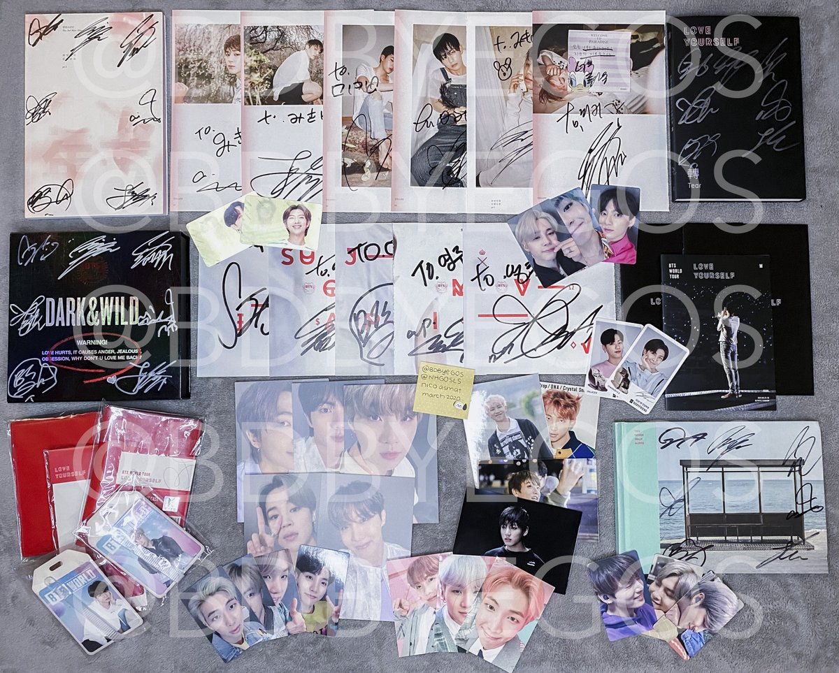 bdbyegos's tweet photo. #BTS [AUCTION] 4/10-4/11

will have signed albums, fansign pages, photocards &amp; other merch (200+ items &amp; freebies)!

auction will be held on discord,
click to join @RJ_Cult ↓

https://t.co/XkNDhqQUNK

pls rt to support &amp; tag your friends!

#btssale @BTS_twt 
#btssell @bts_bighit https://t.co/18DDXzFOyo