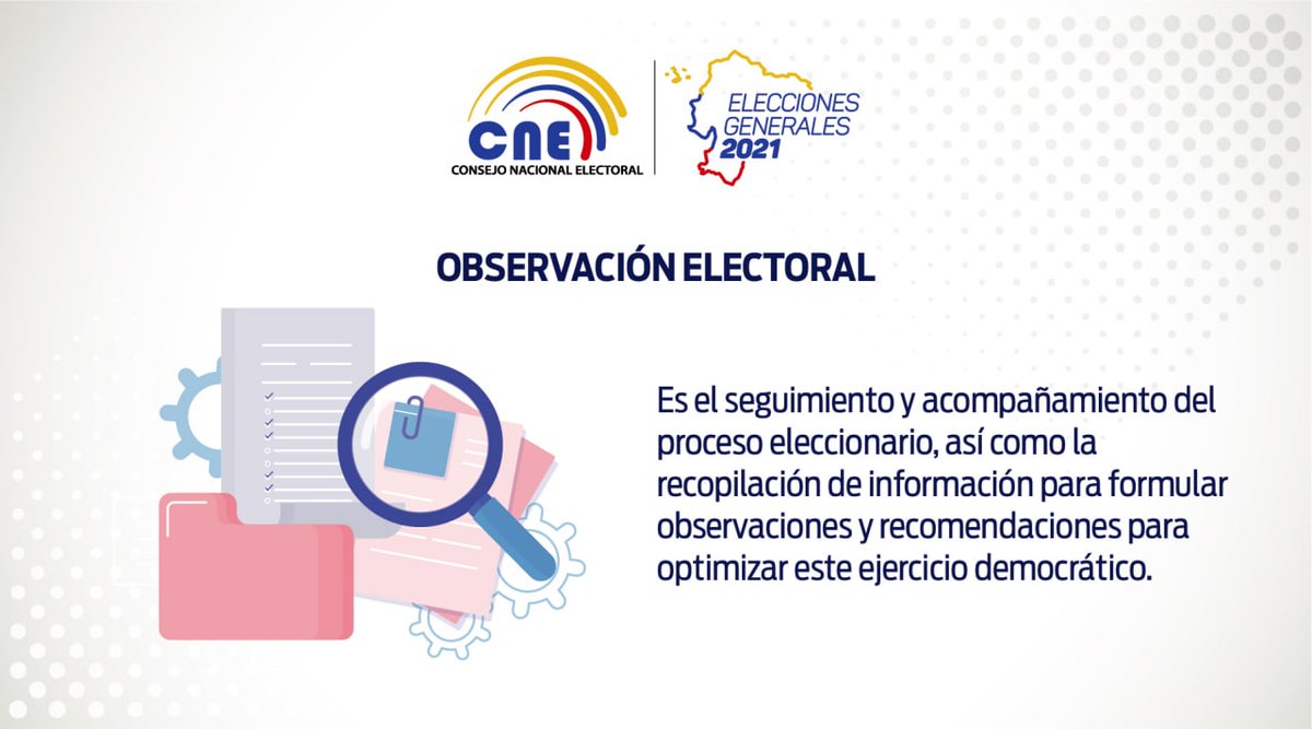 cnegobec's tweet photo. Las #Elecciones2021Ec del 7 de febrero tuvieron el acompañamiento de diferentes misiones de #ObservaciónElectoral nacionales e internacionales; que calificaron al proceso como exitoso. En la #SegundaVueltaEc, mantenemos nuestro compromiso con la transparencia 🇪🇨. https://t.co/6JTfgr304E