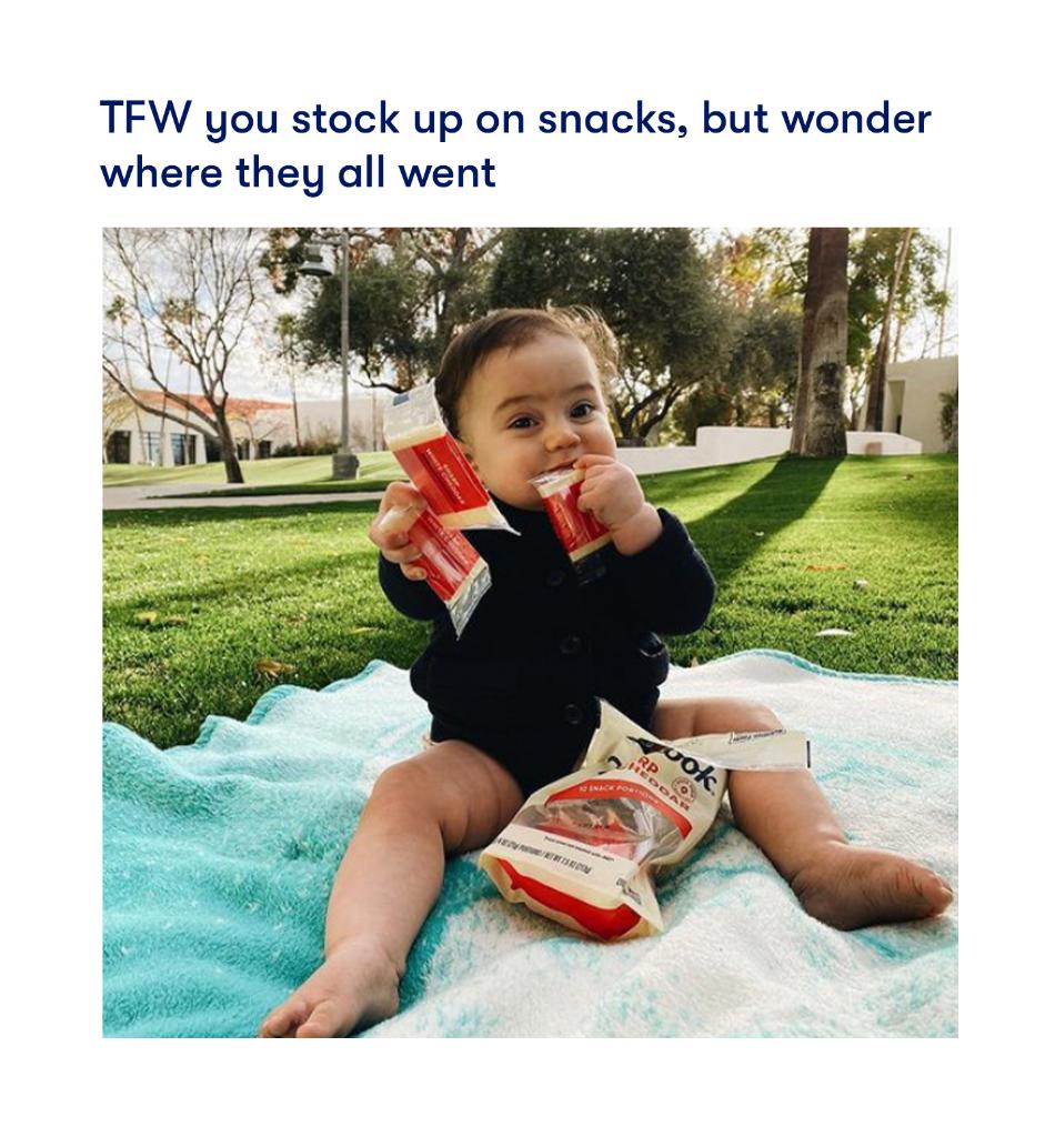 TillamookDairy's tweet photo. Cheddar isn't just a snack. It's a way of life. Tag @TillamookDairy and use #MakeASnackPact in your meme-worthy snacking pics and you might get featured on our feed. https://t.co/N7qcmyyXWN