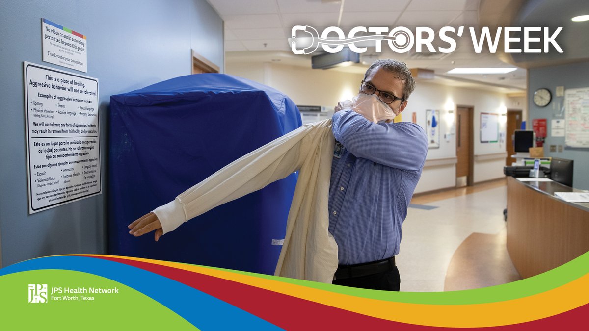 JPS_Health's tweet photo. This week it's all about our #JPSdocs. Thank a physician this week for their hard work and tenacity in advocating for their peers and their patients. Happy Doctors' Week! @JPSFMR #MD #DO #DDS #DMD https://t.co/PyljG9dsPq