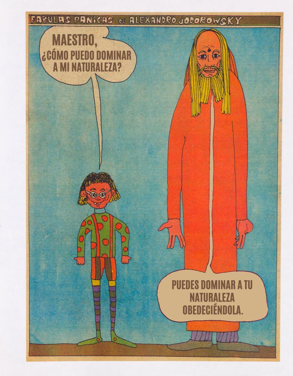 alejodorowsky's tweet photo. - MAESTRO, ¿CÓMO PUEDO DOMINAR A MI NATURALEZA?
- PUEDES DOMINAR A TU NATURALEZA OBEDECIÉNDOLA. https://t.co/B6CYBDilCP