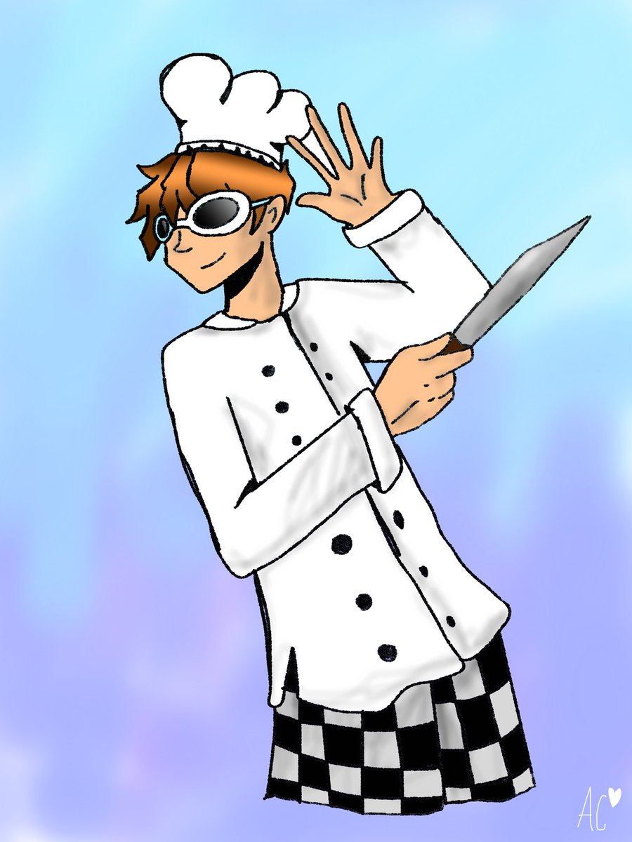 aircondtionerr's tweet photo. Hello itโs chef gogy again <3 #georgenotfoundfanart #GEORGENOTFOUND #chefgeorge https://t.co/f3AR0hRZ3k