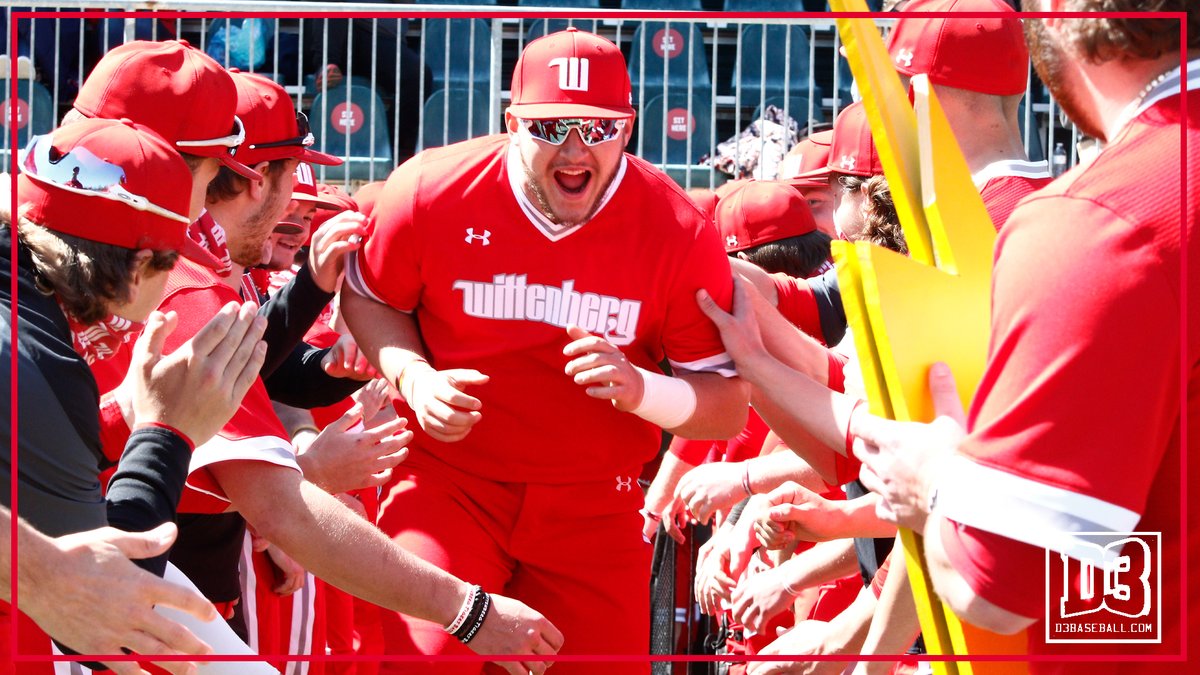Jack Hollinshead was named to D3Baseball's Team of the Week for week 4! 

This past weekend Hollinshead launched three home runs in the 22-4 win in game one, including a grand slam for six RBIs. The senior added two singles and a double to his tally in game two. #TigerUp